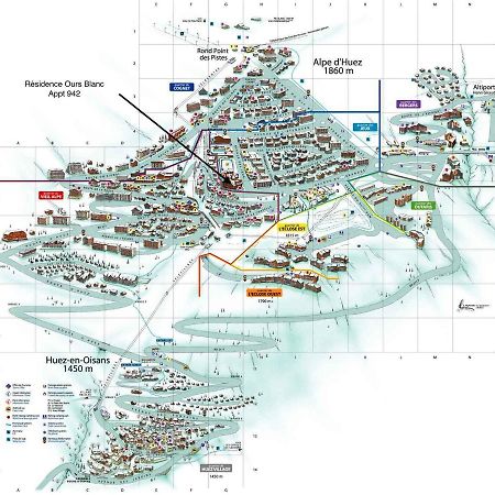 Studio 942-Particulier-Residence L'Ours Blanc-Alpe D'Huez-Centre Station Exterior photo
